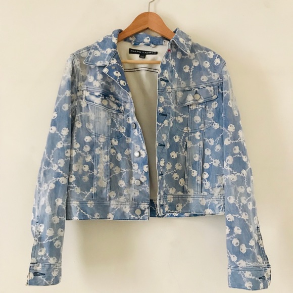 Ralph Lauren Jackets & Blazers - Ralph Lauren | Mason Trucker Jkt w/ Rose Detail